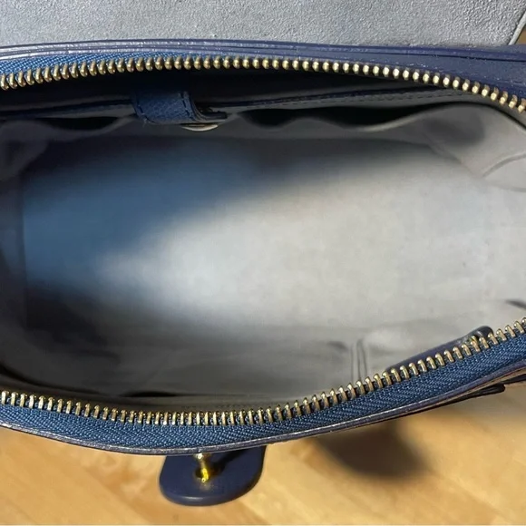 Senreve Midi Maestra Italian Pebbled Marine Leather Bag - Picture 12 of 16